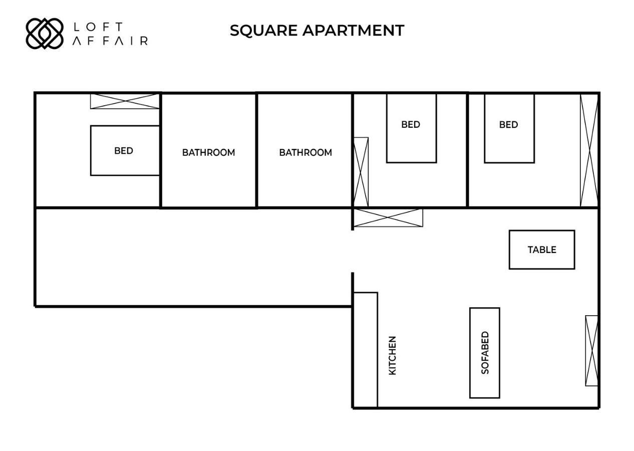 Square Apartment - Loftaffair Krakow Exterior photo